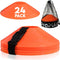 Soccer Training Cones (24, 50 & 100 Pcs) with Mesh Bag & Strap - Flexible Heavy Duty for Football, Basketball