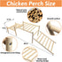 Hamiledyi Sloped Chicken Perch for Coop - Climbable Roosting Perch with Playground Design, Encourages Natural Exercise