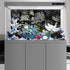AWERT 72x24 inches Grey Rock Stone Aquarium Background for Fish Tank and Rocky Terrarium