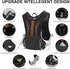 INOXTO Hydration Vest Backpack, Lightweight Water Running Pack with 1.5L Water Bladder for Hiking