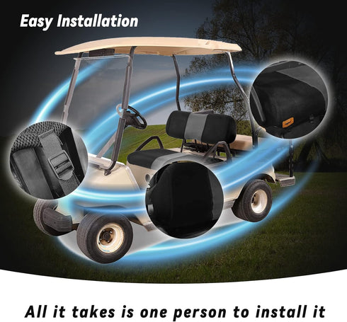 Golf Cart Front Seat Covers for Club Car DS 2000.5 Up, Washable Breathable Air Mesh Cloth Seat Cover