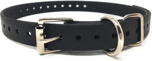 Sparky Pet Co Biothane Replacement Roller Buckle Dog Collar for E Collar Sport Dogs (Black)