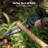 Pocket Knife for Men - 3.46" Sharp Blade Wood Handle Folding Knife with Clip and Glass Breaker, EDC for Camping,