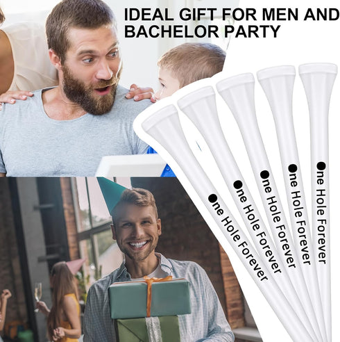 Syhood 100 Pieces Funny Bachelor Party Golf Tees, Bulk Golf Training Accessories Present for Men Gift