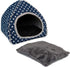 BWOGUE Cozy Guinea Pig House Bed, Large Hideout for Dwarf Rabbits, Hedgehog, Bearded Dragon Winter Nest