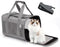 Cat Travel Carrier, Soft-Sided Collapsible Ventilated Breathable Carrier for Small Dogs and Airline Approved Cats under
