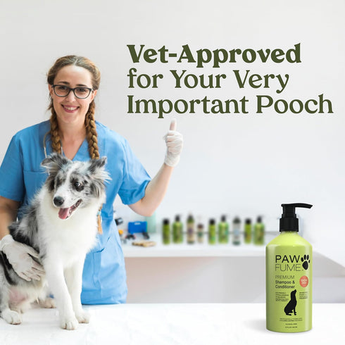 Pawfume Dog Shampoo and Conditioner, Hypoallergenic Dog Shampoo for Smelly Dogs, Probiotic Pet Shampoo