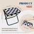 SICHCIS 1.1lbs 300lbs 10.5 Inch Collapsible Stool Camping Folding Stools: Lightweight Portable Foot Stool Load