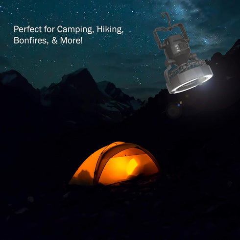 LED Lantern - 2 in 1 Battery Powered Fan and Lantern by Wakeman Outdoors (Portable Fan)