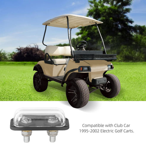 Roykaw 48 Volt Golf Cart Powerdrive Charger Fuse Receptacle Replacement Compatible with Club Car 1995-2002 Electric