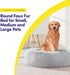 Dog & Cat Bed: Round Faux Fur Pet Bed, Plush Cozy Calming Donut Bed for Small Pets, Soft Comfortable Cushion for