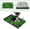 HQ4US 4LEGS Dog Grass Pad with Foldable Dog Litter Box,Small Liner Base