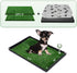 HQ4US 4LEGS Dog Grass Pad with Foldable Dog Litter Box,Small Liner Base