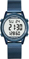 Women's Step Counter Pedometer Watch with Stainless Steel Bracelet, Stylish Design, No