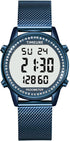 Women's Step Counter Pedometer Watch with Stainless Steel Bracelet, Stylish Design, No