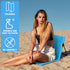 1 Karenhi Pcs Foldable Poolside Chairs Portable Beach Chair Folding Poolside Chairs for Edge of Pool for Adults
