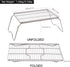 REDCAMP 17" Large Folding Campfire Grill - Heavy Duty Stainless Steel for Outdoor Cooking