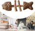 Generic Cat Teething Toy - Interactive Kitten Chew Toy for Indoor Outdoor Play, Fish Bone Wooden Teether | Relaxation