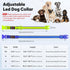 Flashseen LED Dog Collar, Light Up Dog Collar USB Rechargeable, Brightest Dog Lights for Night Walking, Adjustable Dog
