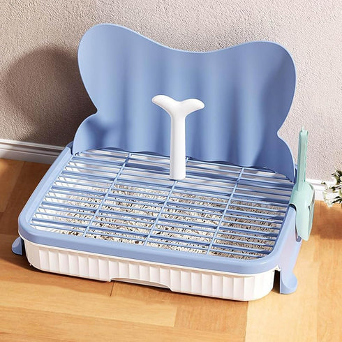 Shinycome Pet Bathroom for Large Canines Detachable Net Tray and Against Slip Base Compact Indoor Plan Training Pad