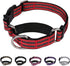 Martingale Dog Collars: Reflective Nylon with Quick Release Buckle, Adjustable No Slip Training Collar (X-Small, Red)