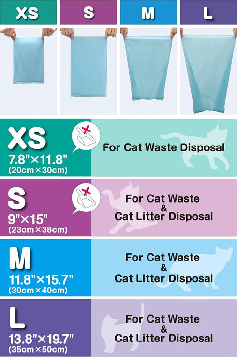 (90 count, Pack 1) (90 BOS Amazing Odor Sealing Cat Waste Disposal Bags - Durable and Unscented [Size: M, Color: Light