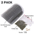 3.0 Softer Cat Self Groomer with Catnip, Wall Corner Scratcher Comb, 2 Pack Grooming Massage Brush