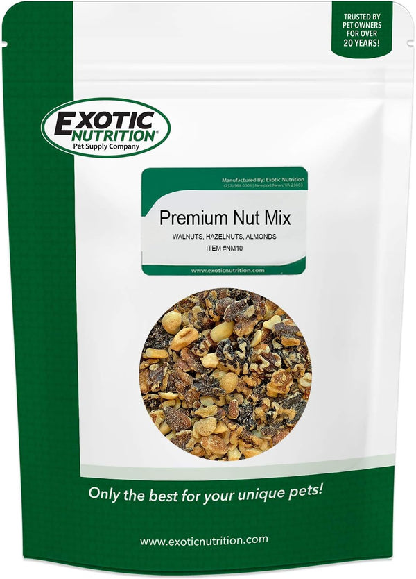 Premium Nut Mix - Unroasted, Unsalted Walnuts, Hazelnuts, Almonds - Food &