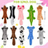 Syhood 10 Pack Dog Squeaky Toys - No Stuffing Plush Chew Toy Animals for Small Medium Large Breed Chewer