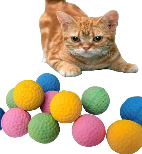 GINFH Cat Foam Ball Cat Sponge Ball Toy Soccer Toy
