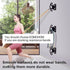 Resistance Band Wall Anchors, Black Wall Mounted Hooking Platform, Training Anchor for Home Gym Workouts