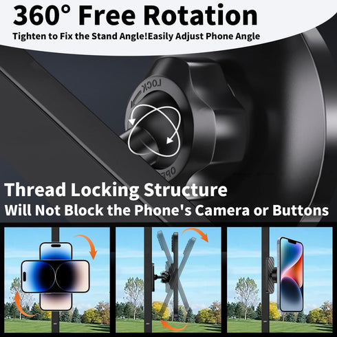 iPhone16 15 14 13 12 N52 Icon,360 Magnetic Golf Cart Phone Holder,Compatible with MagSafe Series,Strong Magnet,Golf