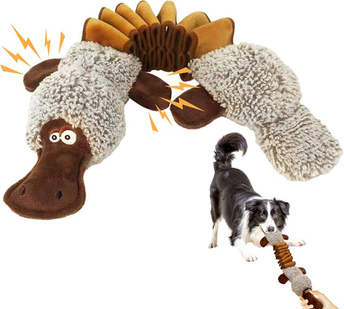 Qiiiiian Squeaky Dog Toys, Stuffed Large Dog Toys to Keep Them Busy, Interactive