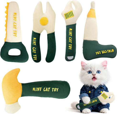 Catnip Toys for Cats, Chew Resistant Cat Toys with Natural Catnip, Interactive