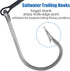 400LB Shark Rigs Stainless Steel Twin Fishing Hooks Nylon Coated Cable Leader Rigging Saltwater Sea Fishing Double Drop