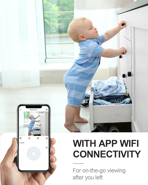 AOBOCAM 4K 24/7 (4K) HD Indoor Camera for Indoor Security with App Control Motion Detection & Night Vision Wireless