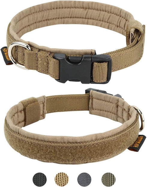 EXCELLENT ELITE SPANKER Nylon Puppy Dog Collar, Adjustable Soft Padded Heavy Duty Collar for Small Medium Dogs