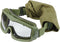 Lancer Tactical AERO Airsoft Tactical Safety Goggles - Anti-Fog Glasses, 3mm Dual Pane Lens for Hunting and Cycling