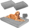 Dog Bed Covers Replacement, Washable 100% Waterproof Soft Dog Bed Sheet Grey, 2 Pack 20" x 30" XS