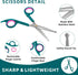 Trimming, (Set 3) Professional Pet Grooming Kit, Stainless Steel Dog & Cat Grooming Shears with Rounded Tip Blades
