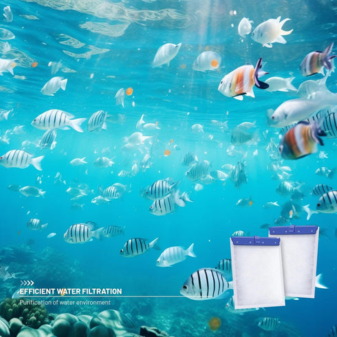 16 Pack Large Filter Cartridges - Compatible with Tetra Whisper Bio-Bag Filters for Replacement
