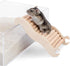 Niteangel Hamster Climbing Toy - Wooden Ladder Bridge for Hamsters, Gerbils, Mice, and Small Animals (Small - 6.3'' L)