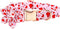 Valentine's Day Dog Collar with Flower, Adjustable Pink Flower Collar for Medium Small Large Dogs, Girl Pet Gift