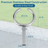 2-Inch 400lbs Stainless Steel Hitch Toilet Seat for Trailer Hitch Receiver, Capacity, for Camping, Hunting, Road Trips