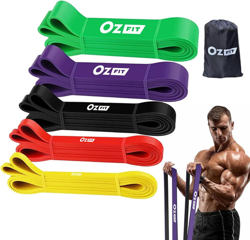 OZFIT Pull Up Bands, Resistance Bands, Pull Up Assistance Bands Set for Men