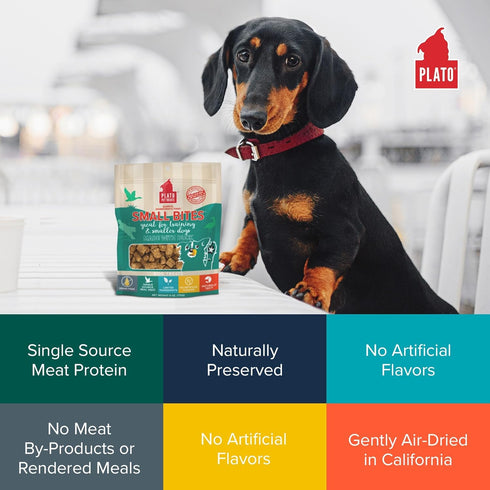 Plato Small Bites Duck 2.5oz - 850002221107 (Pack of 4)