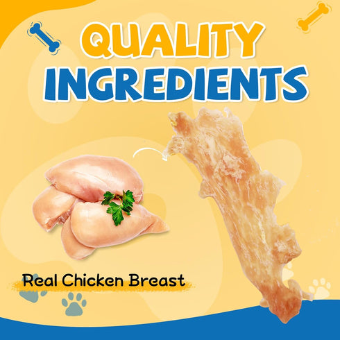 gazeupon Chicken Jerky Dog Treat,Training Treats for Dogs w/Glucosamine Chondroitin, High Protein, Made with Real