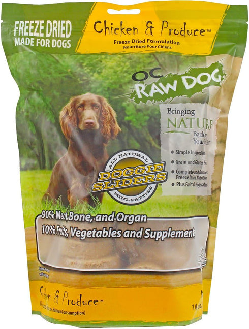 OC Raw Freeze Dried Chicken & Produce Patties 14oz