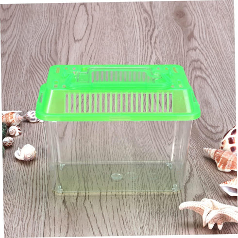 Fish Tank Home and Fish Supplies | Portable Critters Betta Tank | Color Transparent Small Reptile Tank