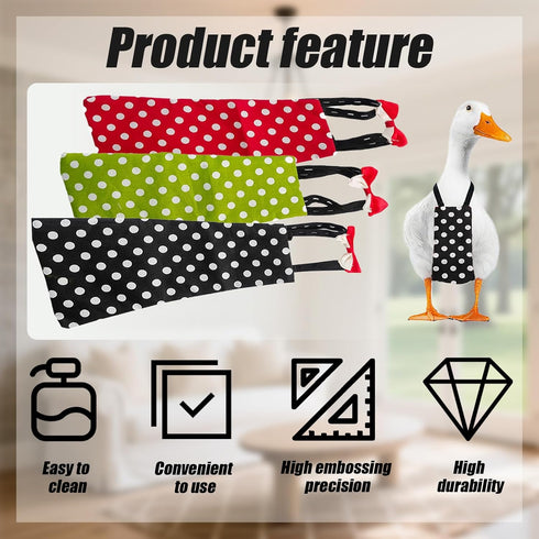 DZHPSRSZ 3 Pack Duck Diapers for Pet Ducks, Ideal Chicken Diapers for Indoor Chickens, Reusable and Adjustable Poultry
